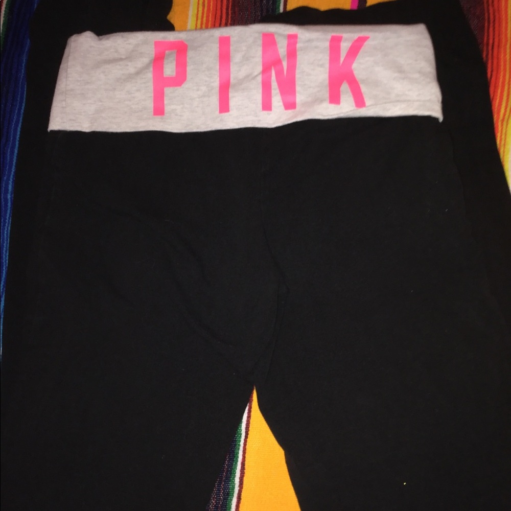PINK straight legged yoga pants